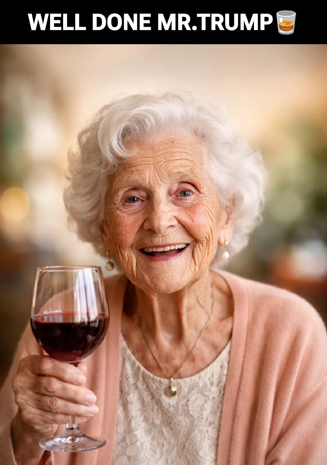 WELL DONE MR.TRUMP🥃