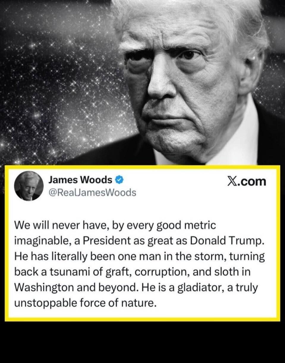 We will never have, by every good metric imaginable, a President as great as Donald Trump. He has literally been one man in the storm, turning back a tsunami of graft, corruption, and sloth in Washington and beyond. He is a gladiator, a truly unstoppable force of nature.