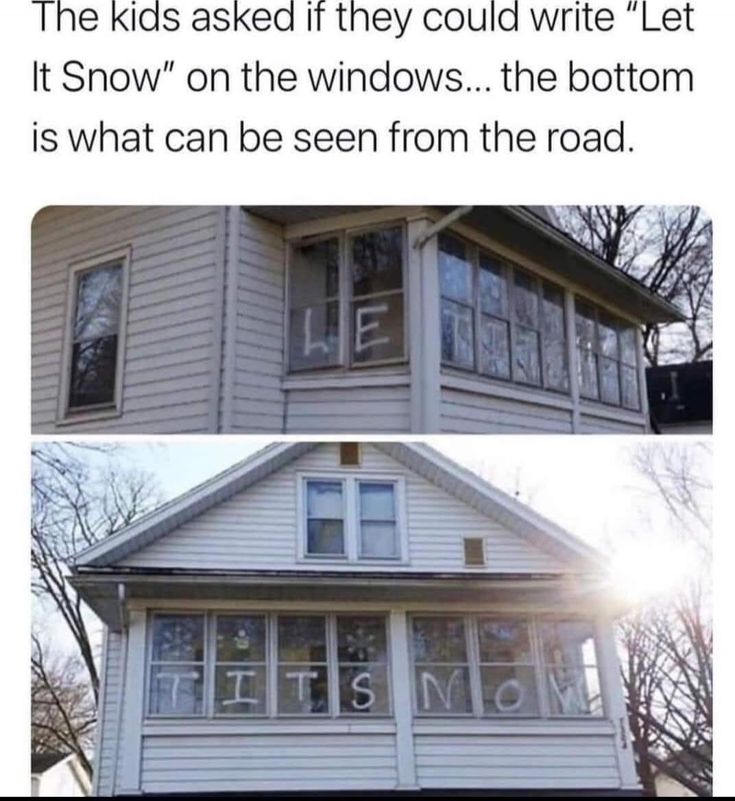 The kids asked if they could write 