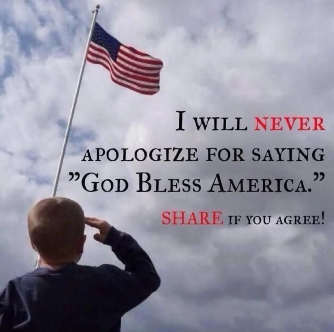 I WILL NEVER APOLOGIZE FOR SAYING 