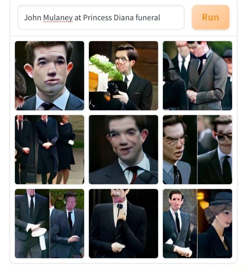 John Mulaney at Princess Diana funeral