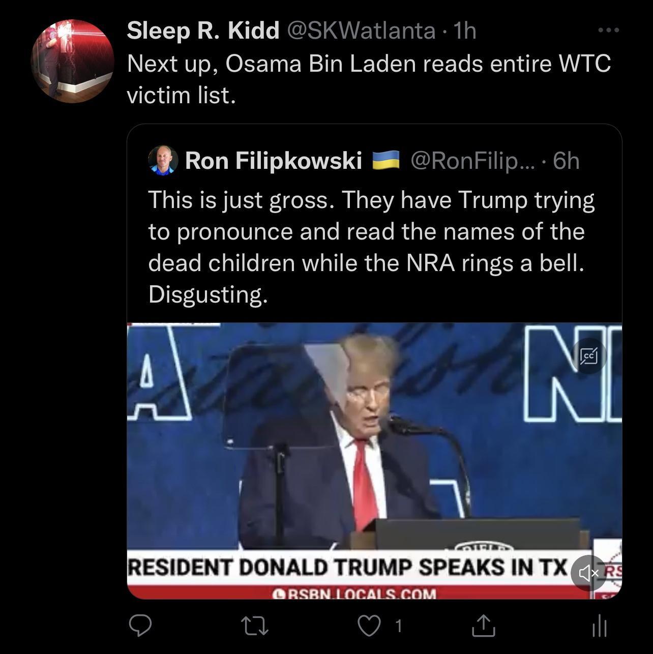 LY YTl 2 8 16 REUSTQITER TR 1 g NI MO LT N o W T ST WeE Te R RA L victim list Ron Filipkowski 8 RonFilip 6h This is just gross They have Trump trying e N ol ealo V ao R Tale We F Yo RuT Wot Tns 1N M da L o E To Mol oY1 e IE TaRWVI VIR o M N3 VAN TR T3 Wo T B Disgusting b H RESIDENT DONALD TRUMP SPEIISIN X 5 MCAL S O i