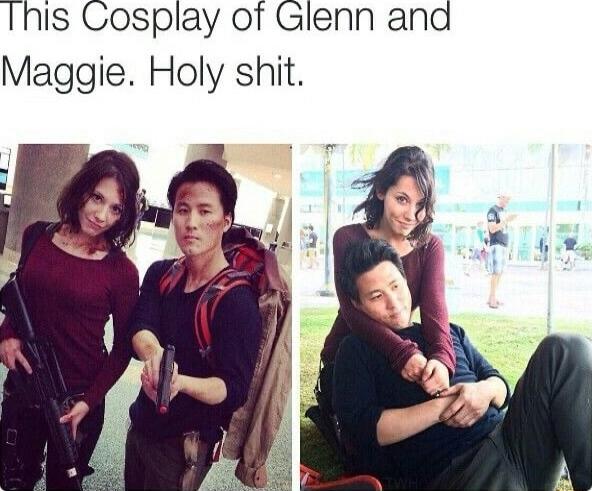 Ihis Cosplay of Glenn ana Maggie Holy shit