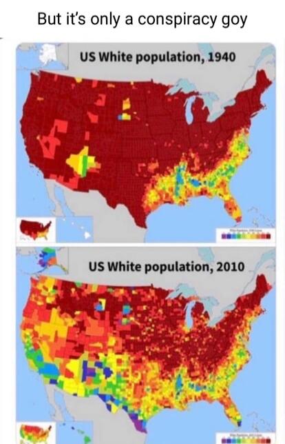 But its only a conspiracy goy US White population 1940