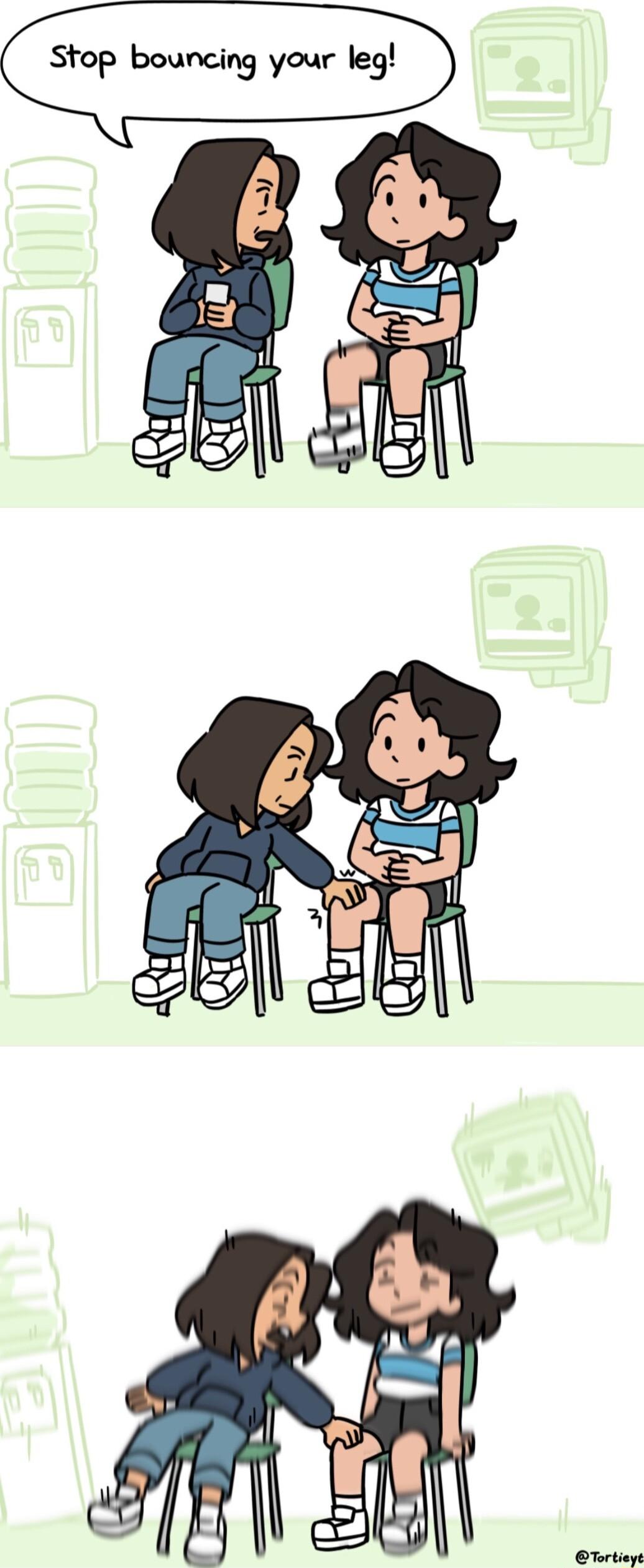 Stop bouncing your leg