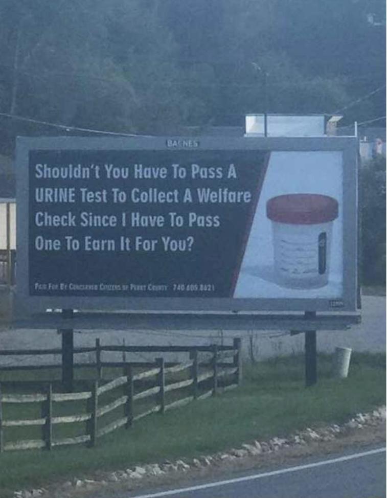 Shouldnt You Have To Pass A URINE Test To Collect A Welfare ELTRIN R DR OF 1 E One To Earn It For You