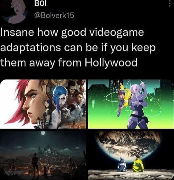 BOI RS 1Y REET R Tel VR eTele RVile TeT 103 I adaptations can be if you keep them away from Hollywood