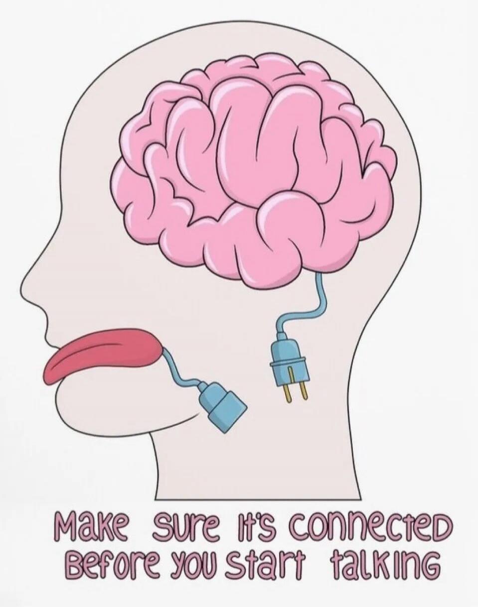 Make sure it's connected before you start talking