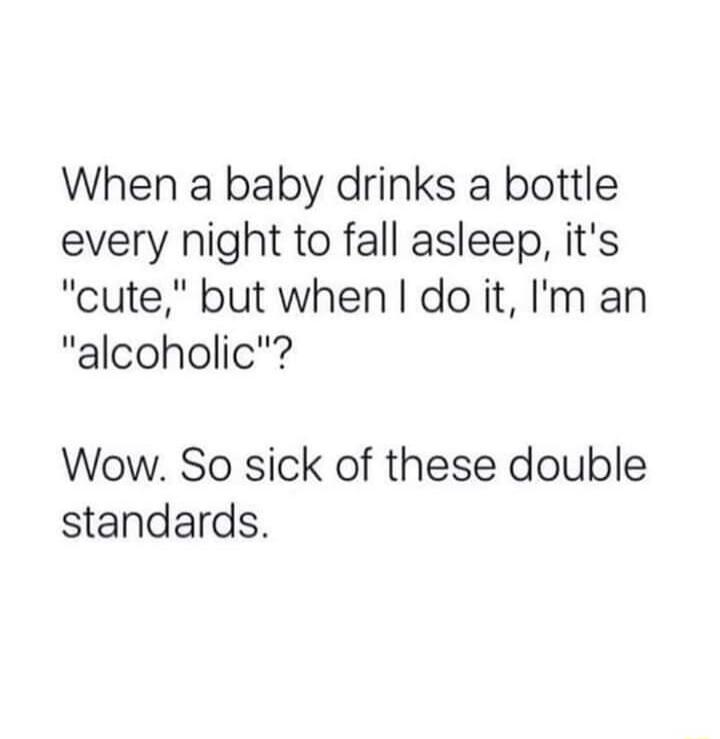 When a baby drinks a bottle every night to fall asleep, it's 