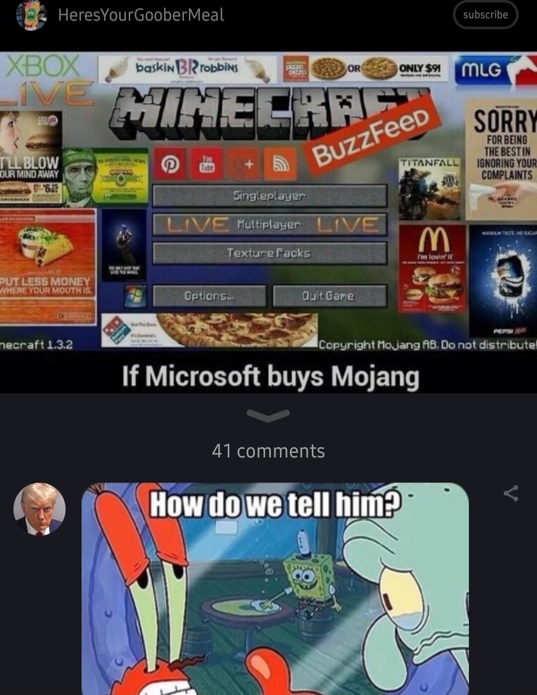 B G copuriont o ang 18 Do not dstrbute If Microsoft buys Mojang PARS T