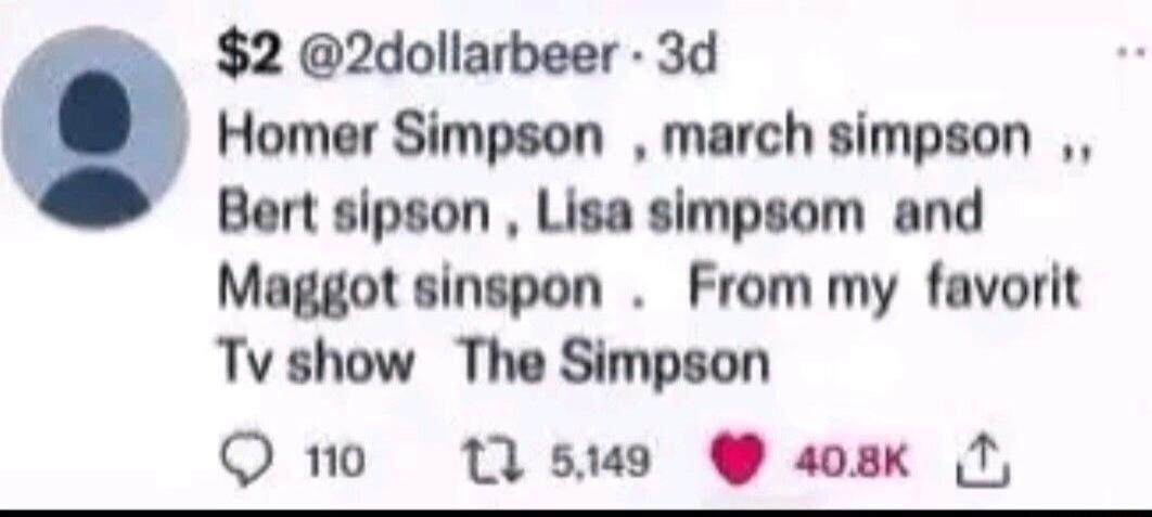 2 2dollarbeer 3d Homer Simpson march simpson Bert sipson Lisa simpsom and Maggot sinspon From my favorit Tvshow The Simpson Q1o 115149 a8k 1