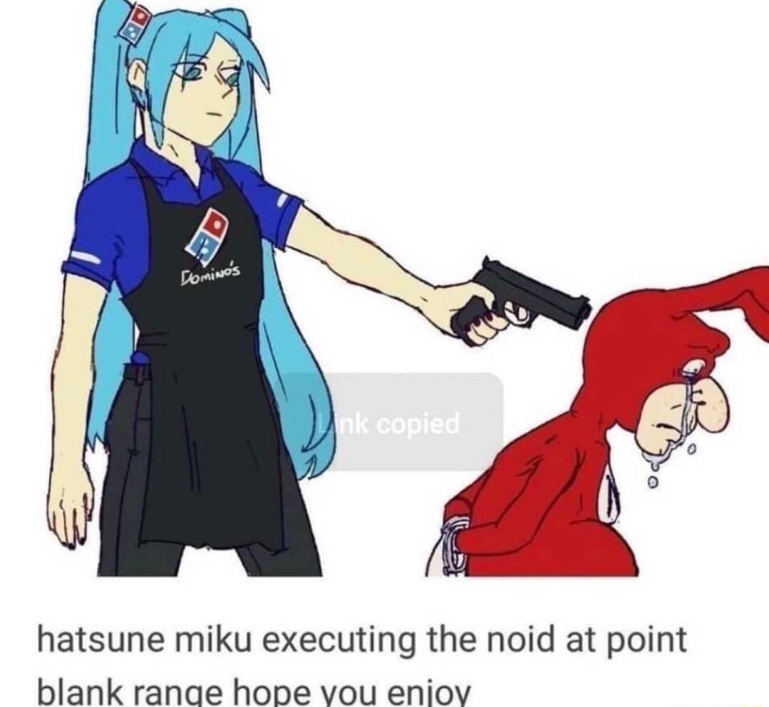 hatsune miku executing the noid at point blank ranae hope vou eniov
