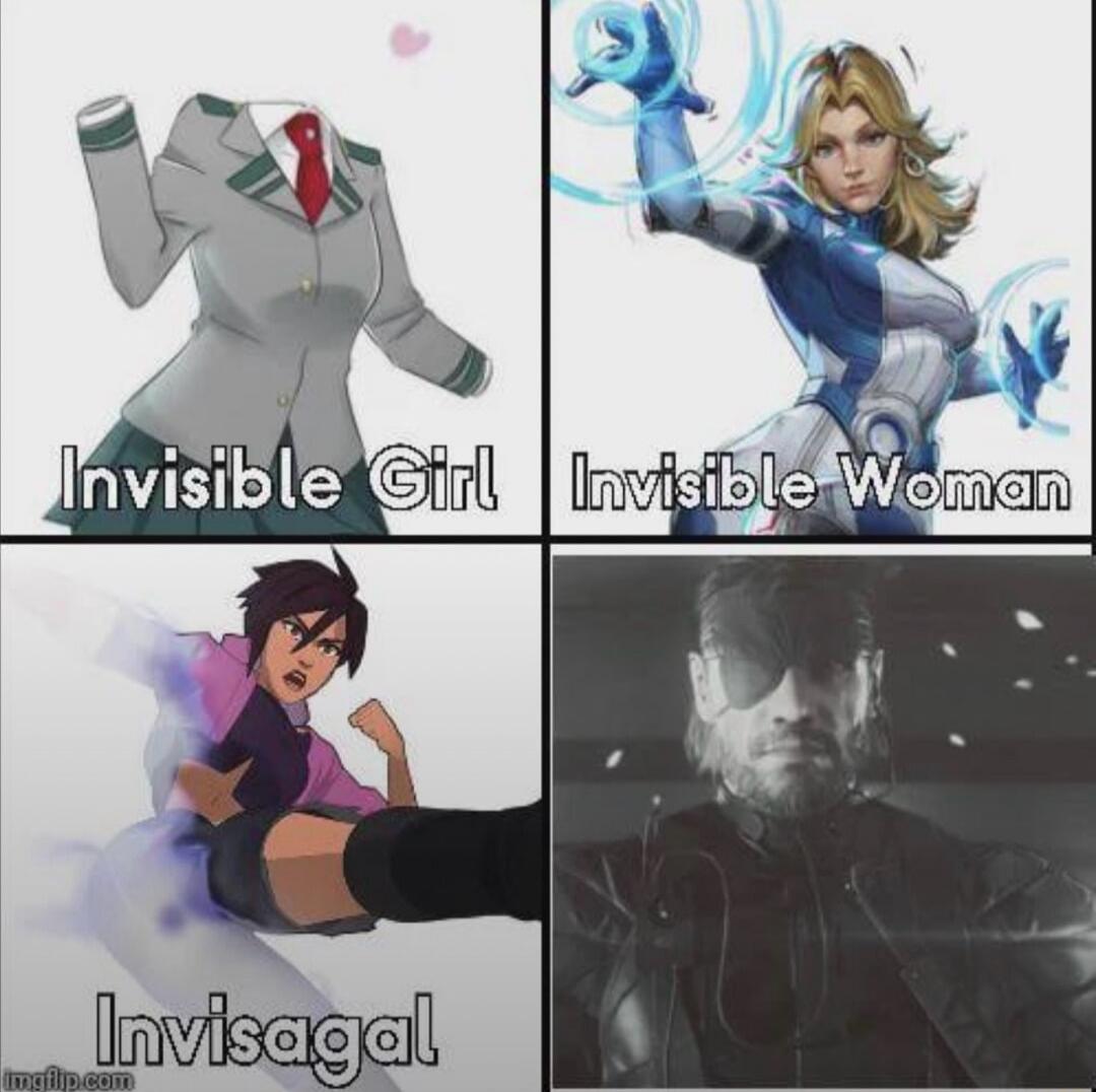 Invisible Girl
Invisible Woman
Invisagal