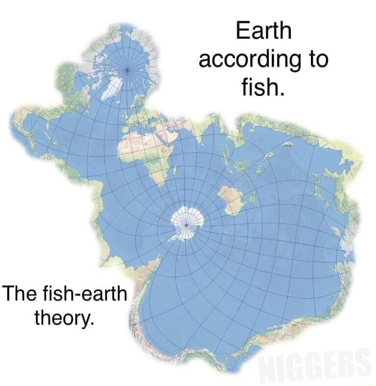 Earth according to fish P The fish earth theory