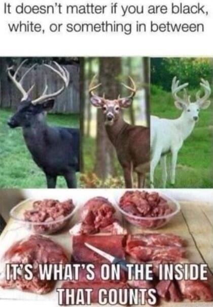 It doesnt matter if you are black white or something in between 7 A s 3 ITS WHM SON THE INSIDE THAT GUUILS