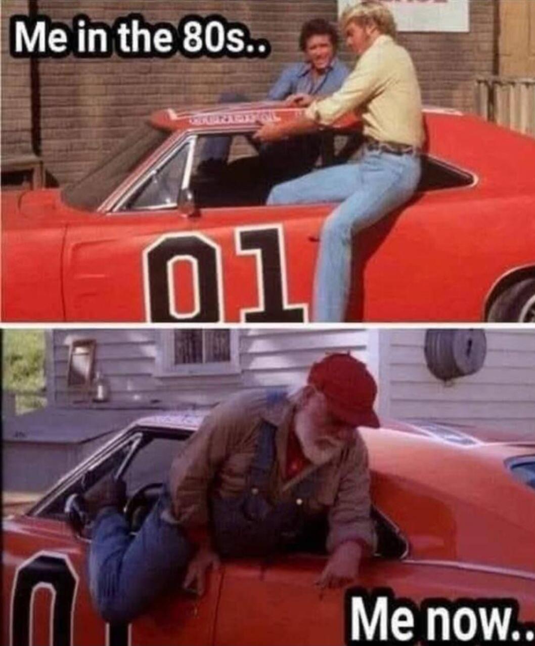 Me in the 80s.. Me now..