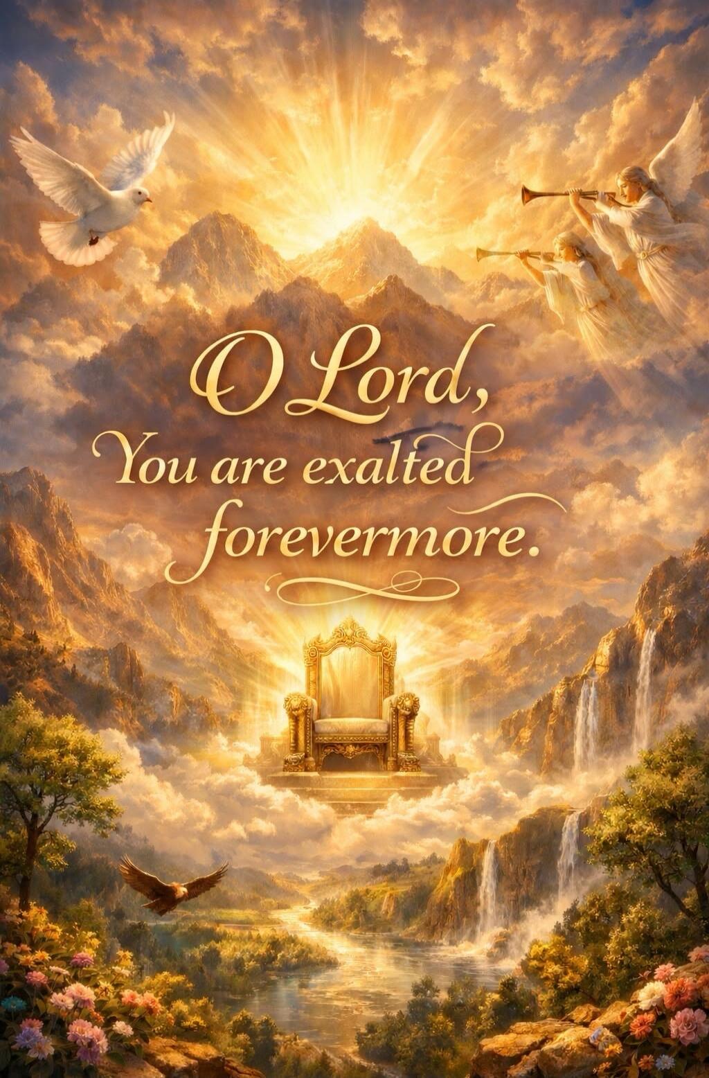 O Lord, You are exalted forevermore.