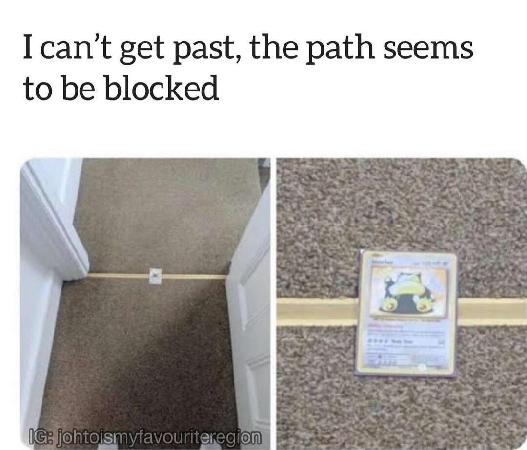 Icant get past the path seems to be blocked