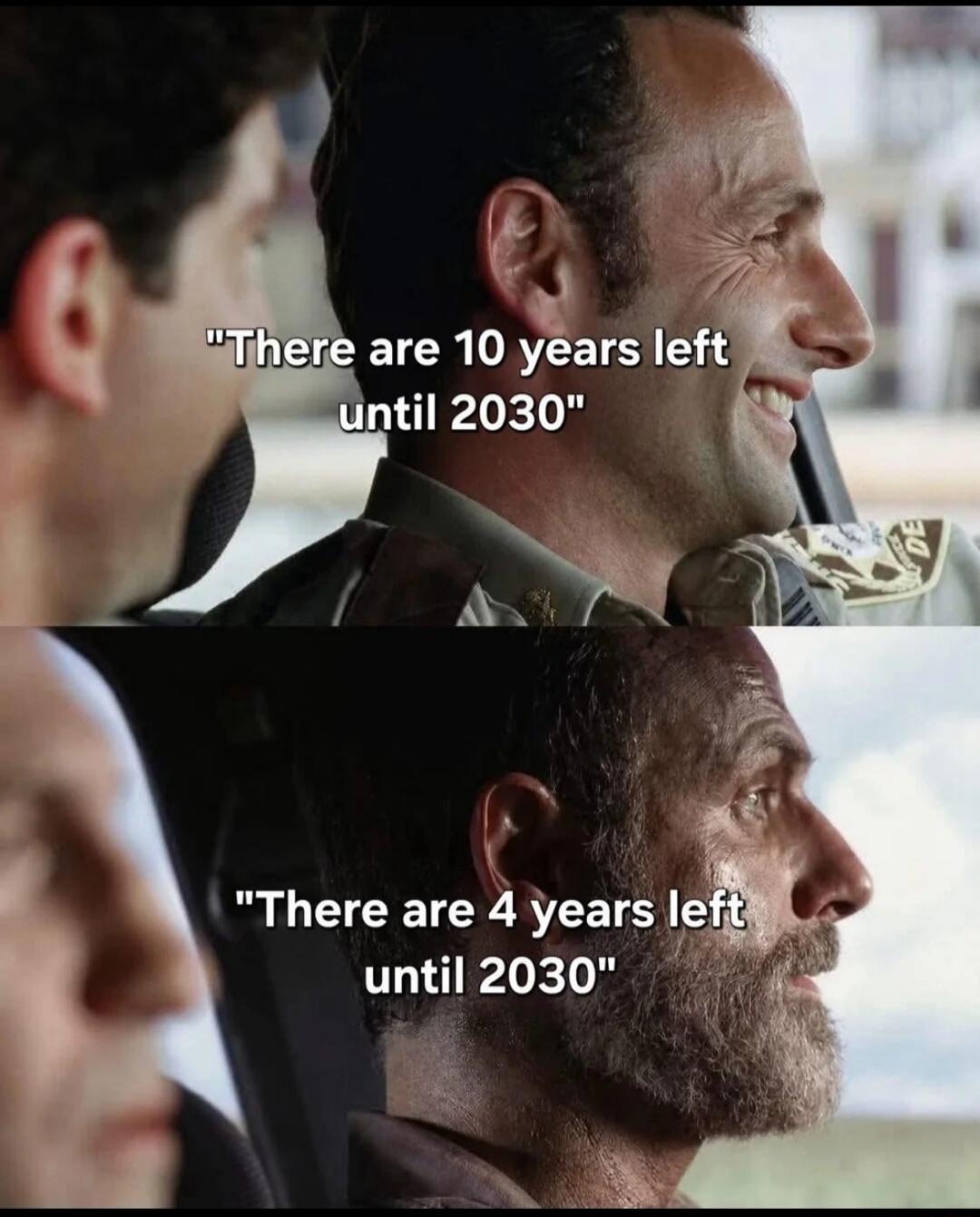 There are 10 years left until 2030. There are 4 years left until 2030.