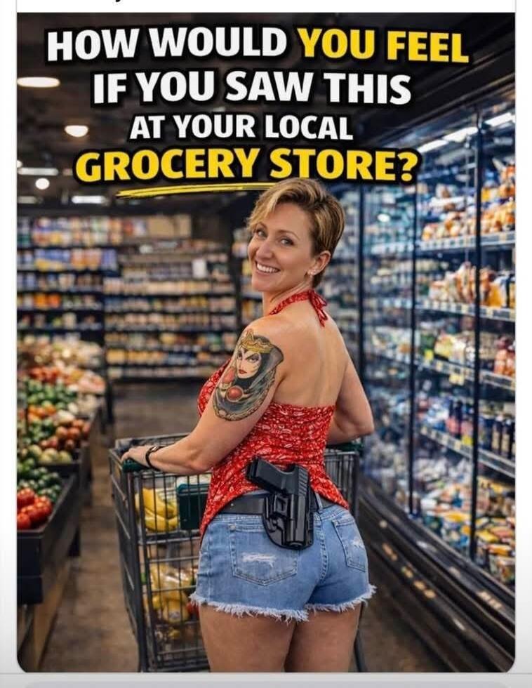 HOW WOULD YOU FEEL IF YOU SAW THIS AT YOUR LOCAL GROCERY STORE?