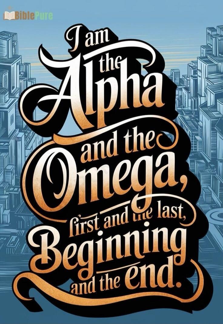 I am the Alpha and the Omega, first and the last, Beginning and the end.