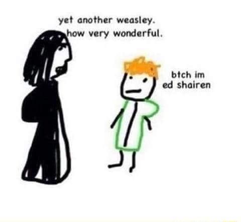 yet another weasley ow very wonderful bich im ed shairen