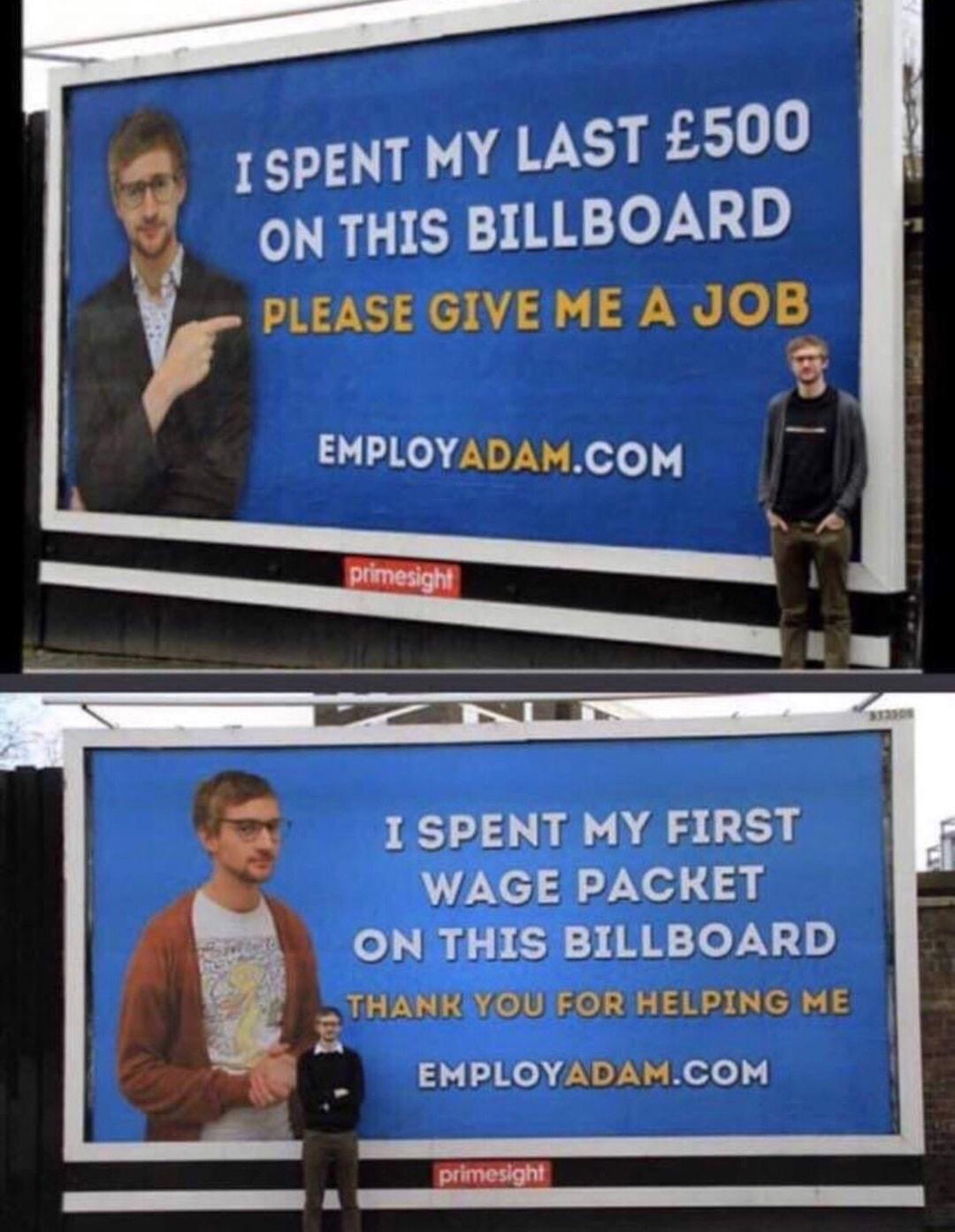 PLEASE GIVE ME A JOB EMPLOYADAMCOM I SPENT MY FIRST gfsypcxsr OngggjfaxLLBOARD THAQRTYESG FOR HELPING ME L 30 Ko NoP NS edo 1 primesight