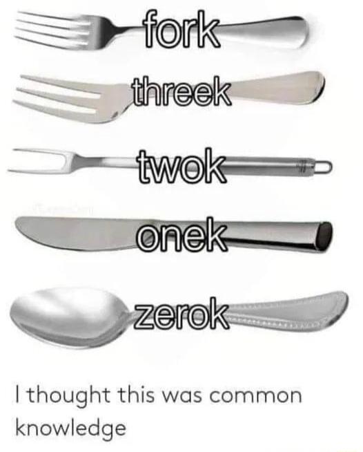 thought this was common knowledge