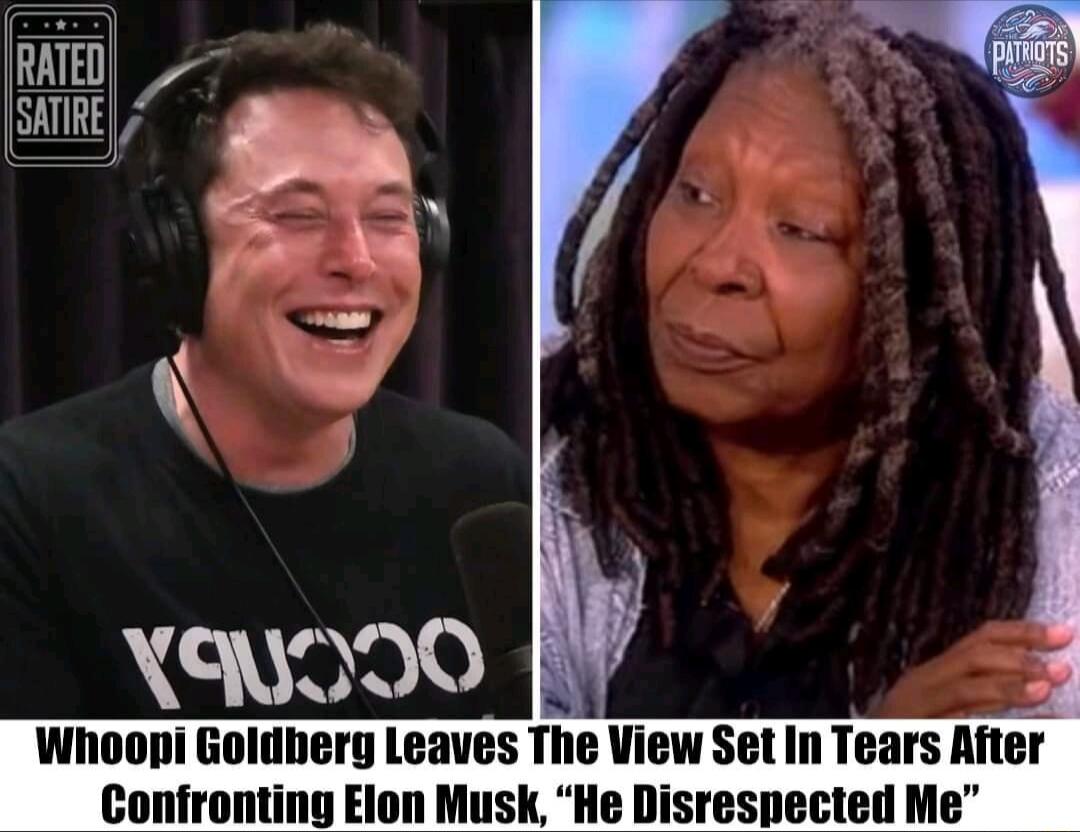 mu Vs 3 Whoopi Goldbery Leaves The View Set In Tears After Confronting Elon Musk He Disrespected Me