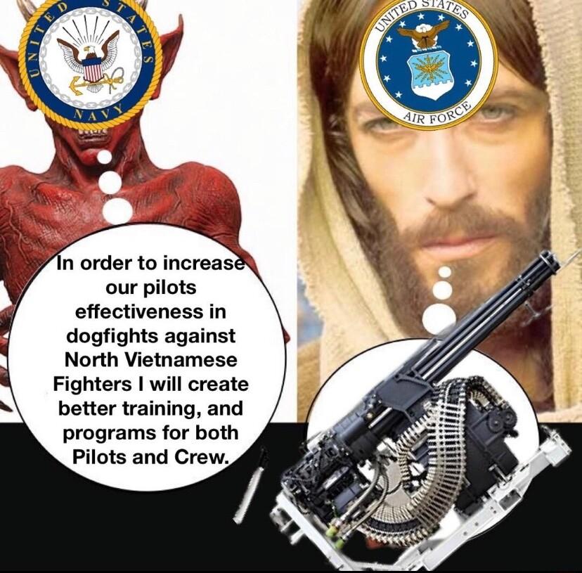 our pilots effectiveness in dogfights against North Vietnamese Fighters will create better training and programs for both Pilots and Crew