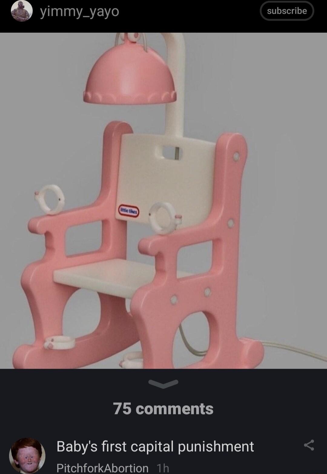 75 comments Babys first capital punishment PitchforkAbortion