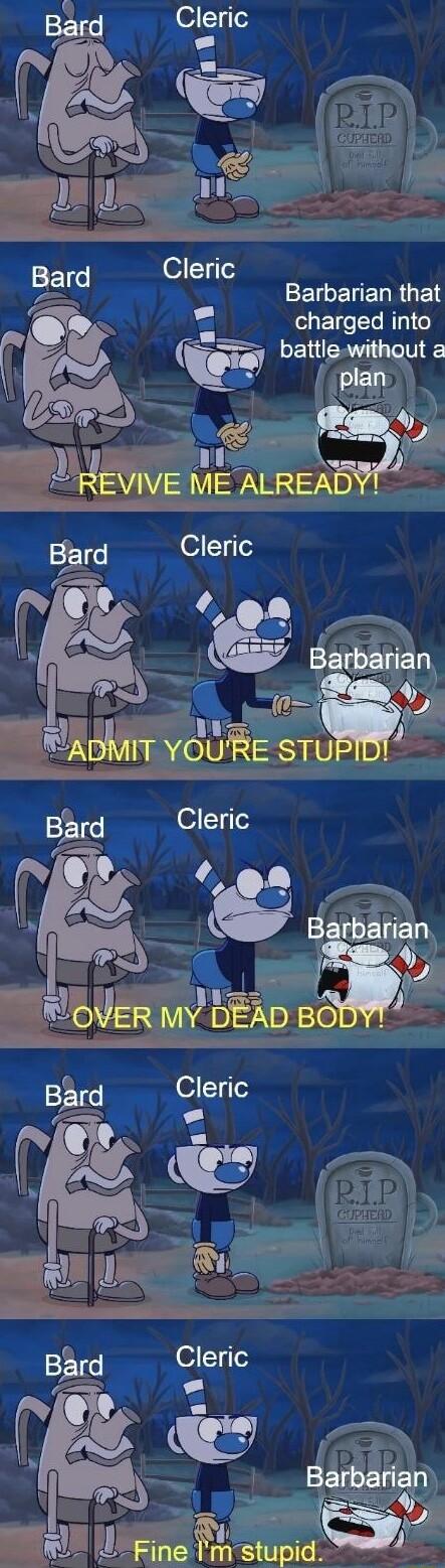 HalP Barbarian that e r charged into s battie withaut 2 pla 2 o s nganan I J l E M wa rlnelmsupd