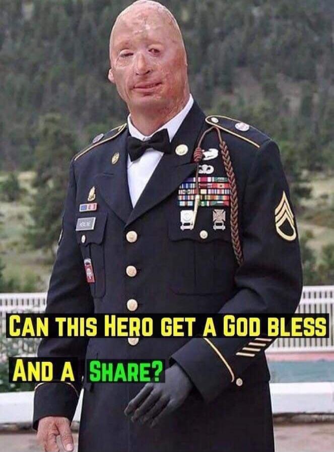 CAN THIS HERO GET A GOD BLESS AND A SHARE?