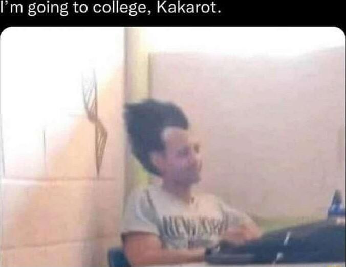 Im going to college Kakarot
