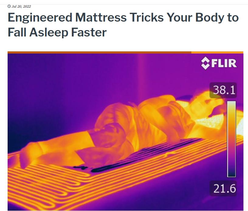 Engineered Mattress Tricks Your Body to Fall Asleep Faster