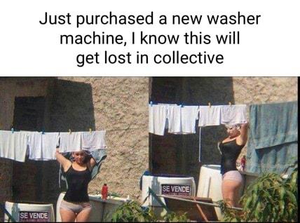 Just purchased a new washer machine know this will get lost in collective
