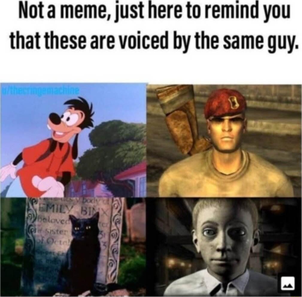Nota meme just here to remind you that these are voiced by the same guy