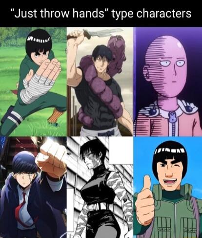 Just throw hands type characters