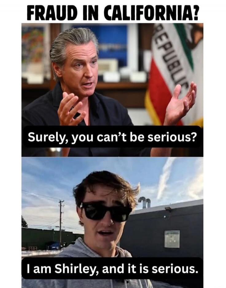 FRAUD IN CALIFORNIA? Surely, you can't be serious? I am Shirley, and it is serious.