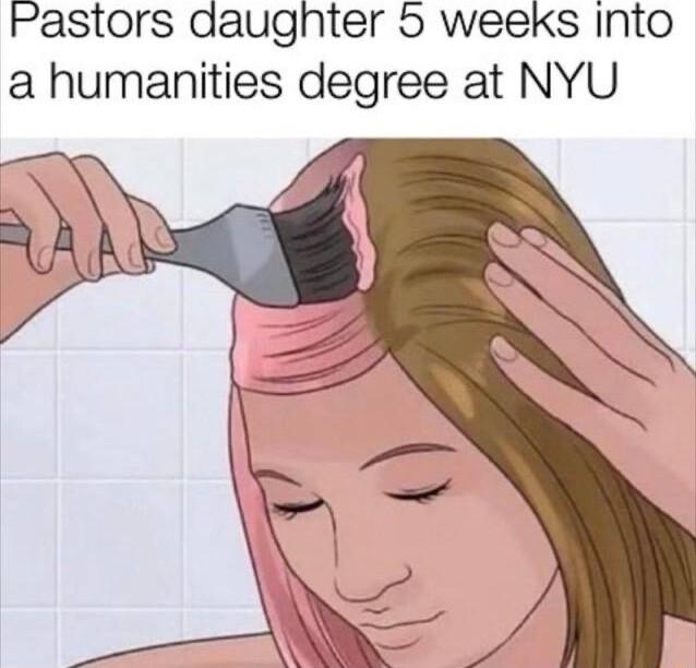 Pastors daugnhter 5 weeks Into a humanities degree at NYU
