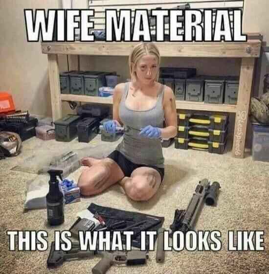WIFE MATERIAL
THIS IS WHAT IT LOOKS LIKE