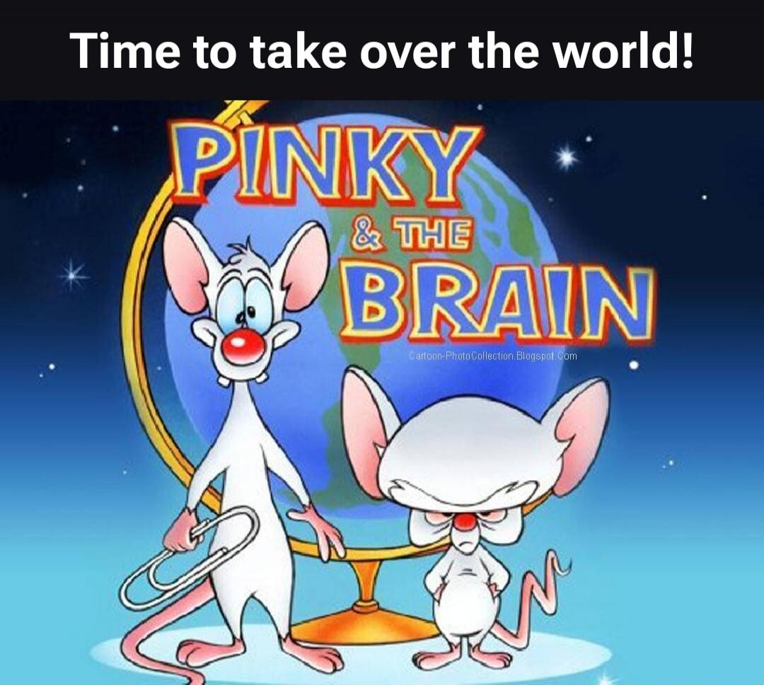 Time to take over the world!\nPINKY & THE BRAIN