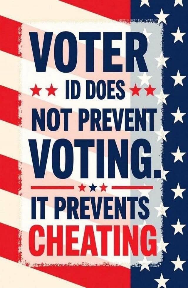 VOTER ID DOES NOT PREVENT VOTING. IT PREVENTS CHEATING