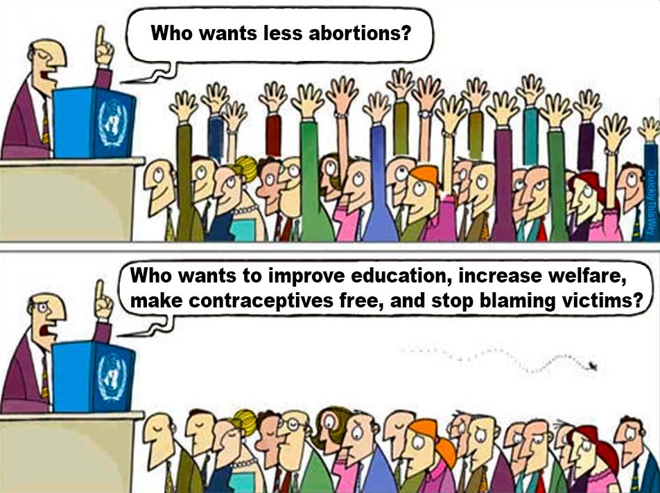 Who wants to improve education increase welfare make contraceptives free and stop blaming victims