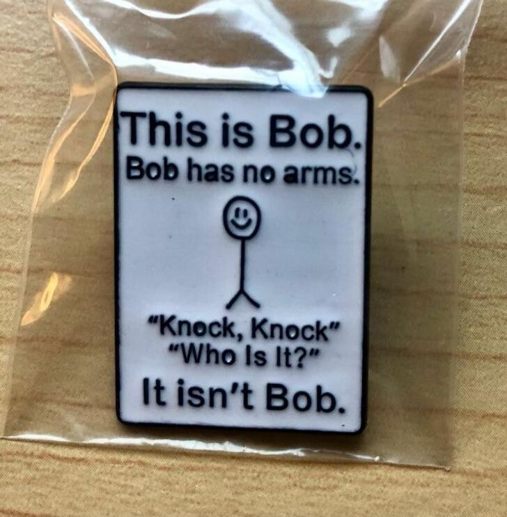 This is Bob. Bob has no arms. 