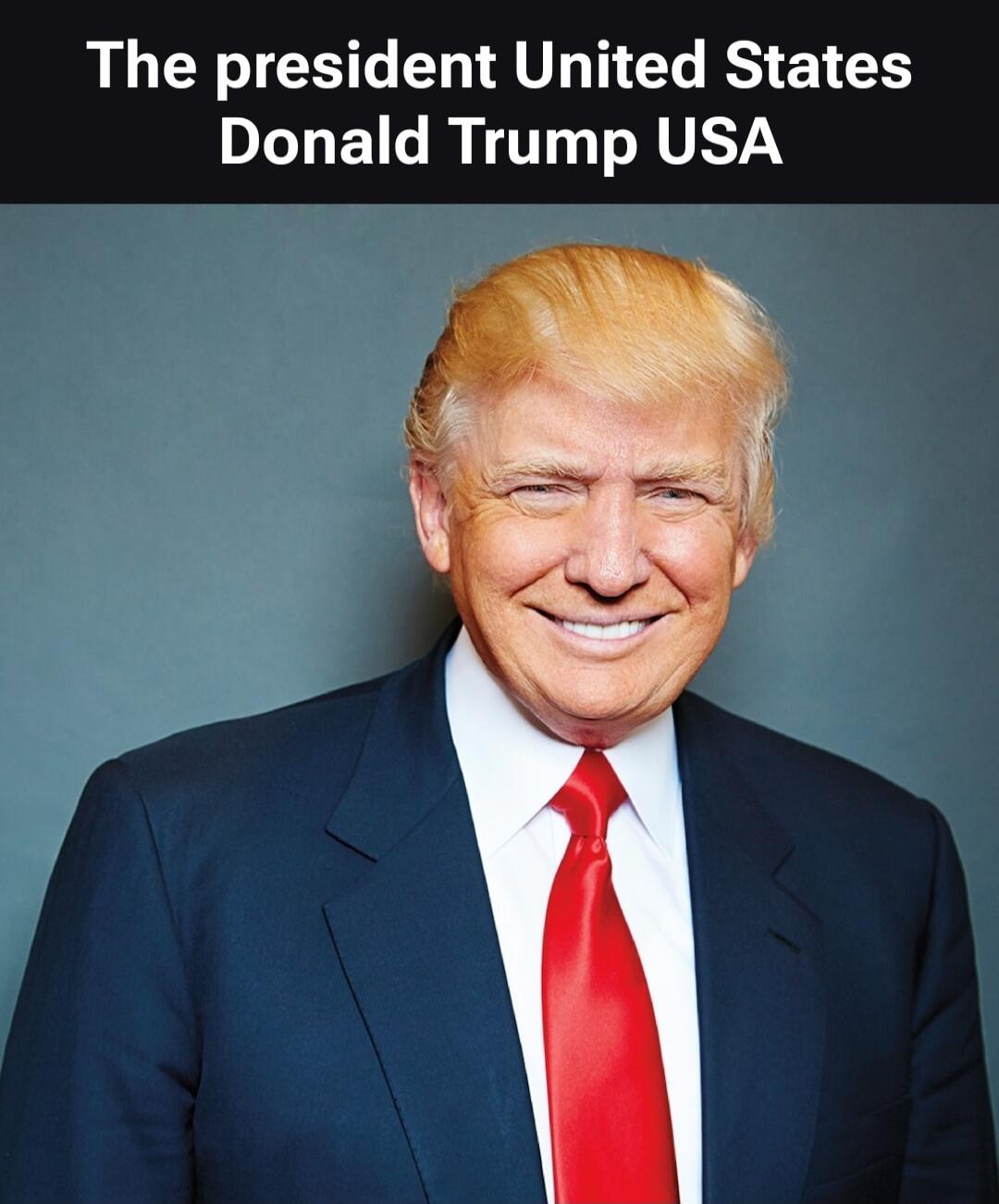 The president United States Donald Trump USA