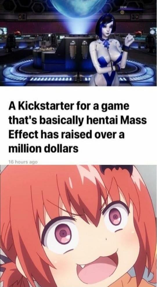 A Kickstarter for a game that's basically hentai Mass Effect has raised over a million dollars