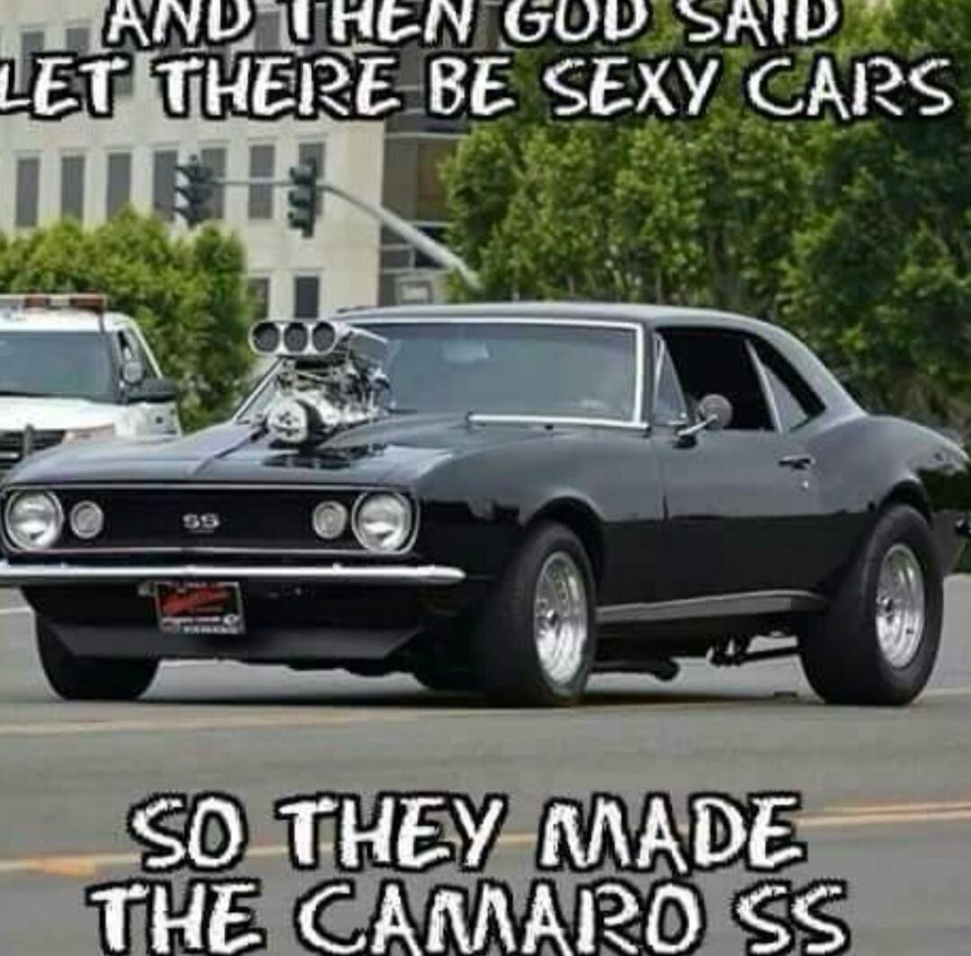 AND THEN GOD SAID LET THERE BE SEXY CARS SO THEY MADE THE CAMARO SS