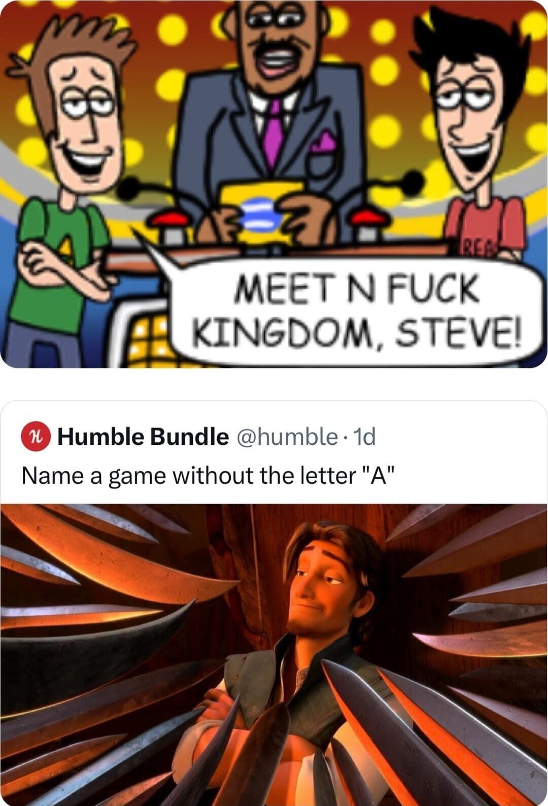 Humble Bundle humble 1d Name a game without the letter A