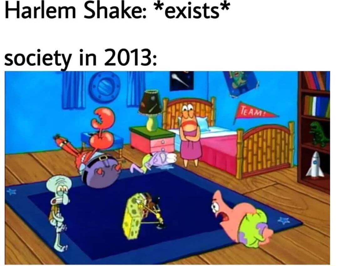 Harlem Shake exists society in 2013